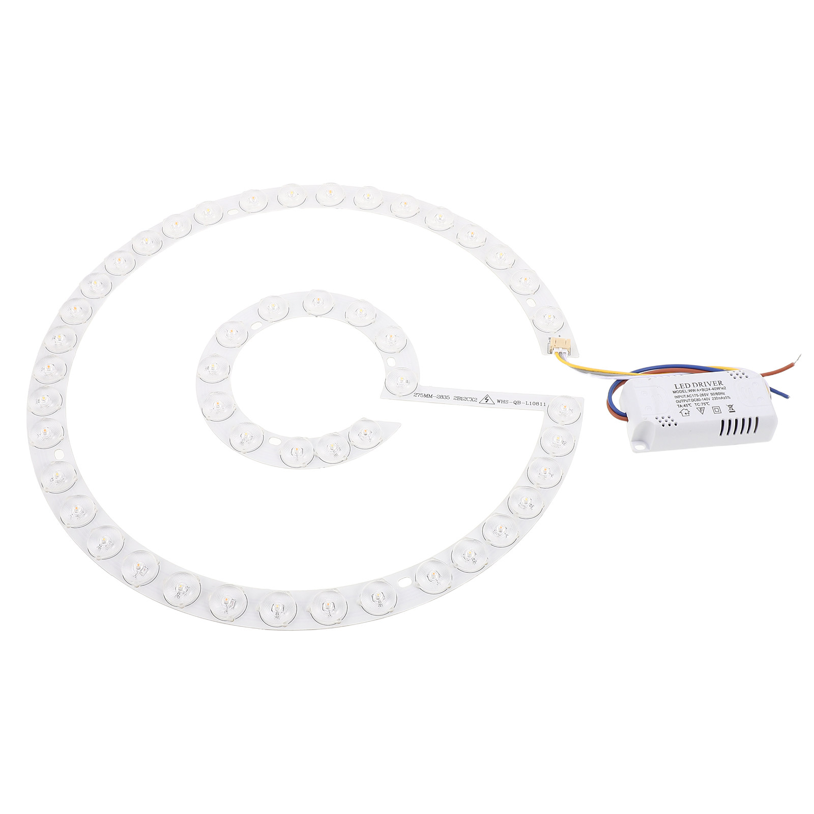 Led Ring Light - LEDシーリングファンライト用、磁石式リングパネル、54W、天井埋め込み型ファン交換モジュール、調光可能、明るさ調整可能。