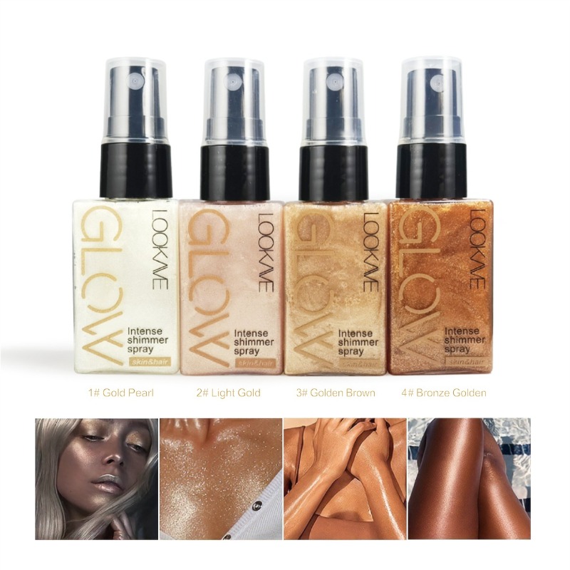 Body Shimmer Lotion - シマーオイルスプレー 防水 長持ち 保湿 ゴールド ブロンズ