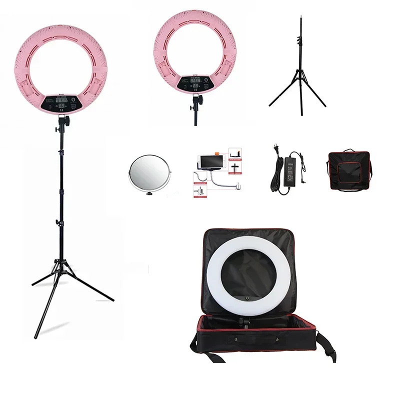 Beauty And Makeup Studio - 2026 Yidoblo 96Wリングライト FD-480 ProビューティースタジオLEDリングランプキット 480