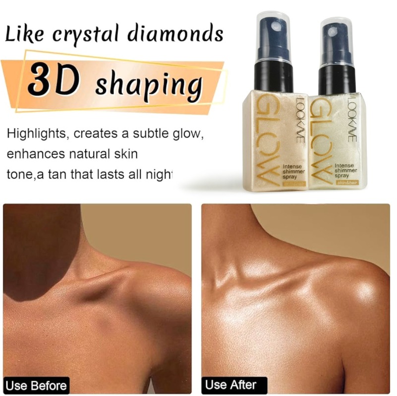 シマーオイルスプレー 防水 長持ち 保湿 ゴールド ブロンズ - Body Shimmer Lotion のレビューと価格