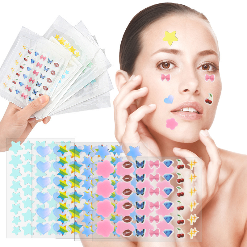 カラー漫画ニキビパッチスキンケアステッカーコンシーラーフェイ - Beauty Of Makeup のレビューと価格