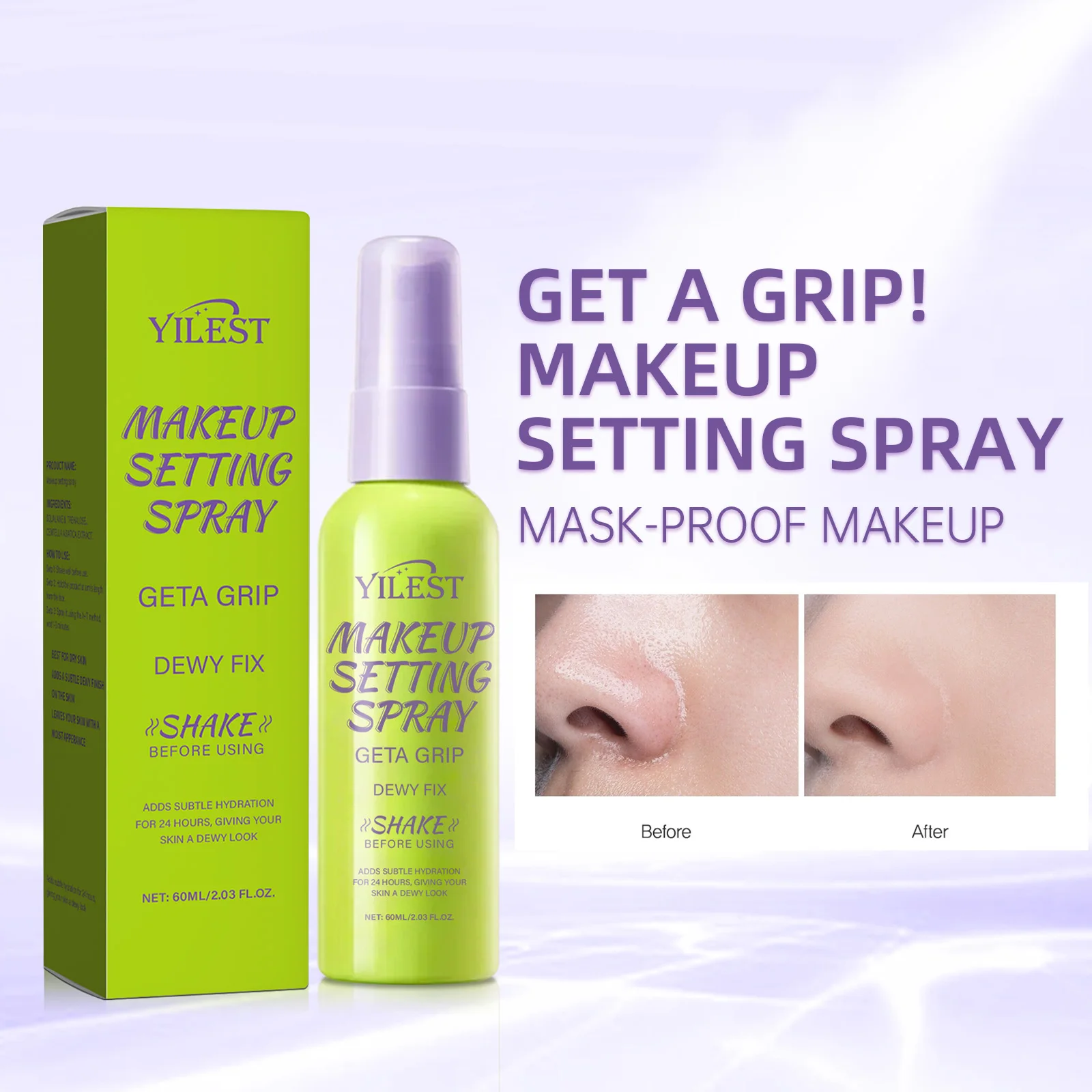 長時間キープするマット仕上げセッティングスプレー - 12時 - Setting Spray のレビューと価格