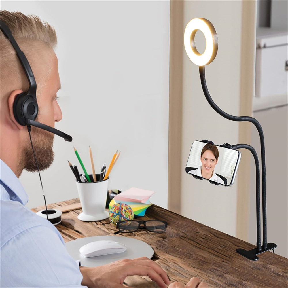 汎用性の高い、柔軟に調整可能なスマートフォンホルダー。自撮り - Led Ring Light のレビューと価格