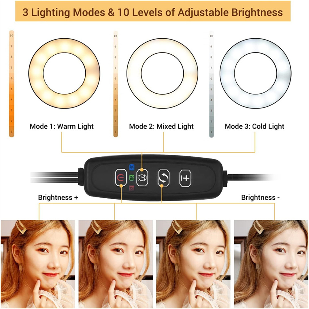 汎用性の高い、柔軟に調整可能なスマートフォンホルダー。自撮り - Led Ring Light のレビューと価格