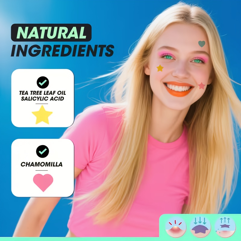 7色、252個/756個。 スター型ニキビパッチ、フェイシャ - Beauty Of Makeup のレビューと価格