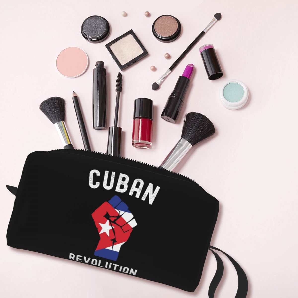 キューバ革命キューバ国旗デザインヴィンテージメイクアップバッ - Beauty Revolution Makeup のレビューと価格