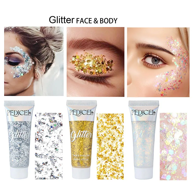 フェイスグリッタージェルクリームジュエルアイシャドウシマー顔 - Body Shimmer Lotion のレビューと価格