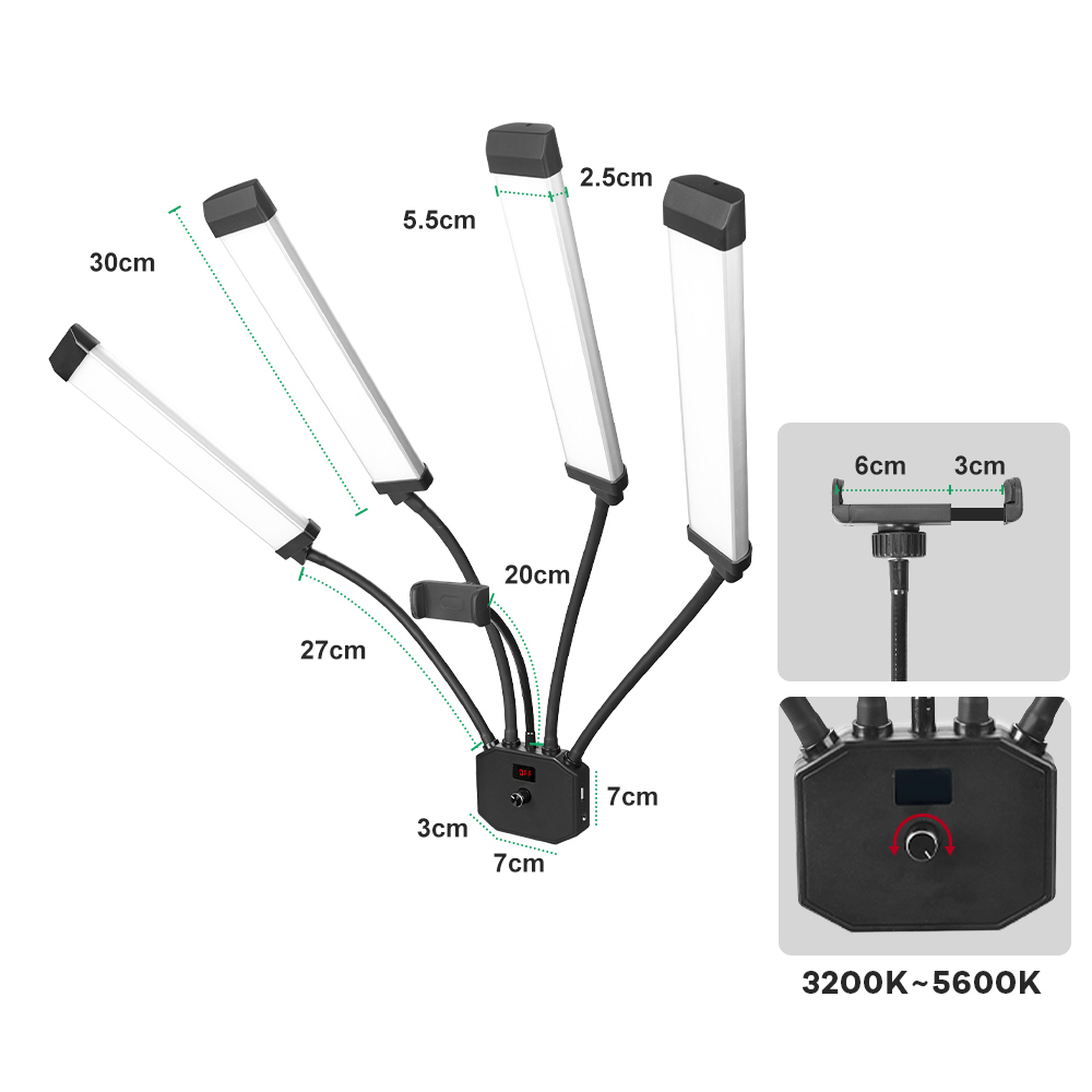 スタジオ用ランプバー,フレキシブルアーム付きLEDリフィルラ - Beauty Makeup Bar のレビューと価格