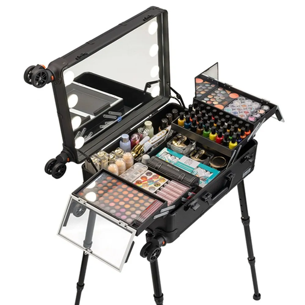 アルミフレームプロ仕様ローリングスタジオメイクアップアーティ - Beauty And Makeup Studio のレビューと価格