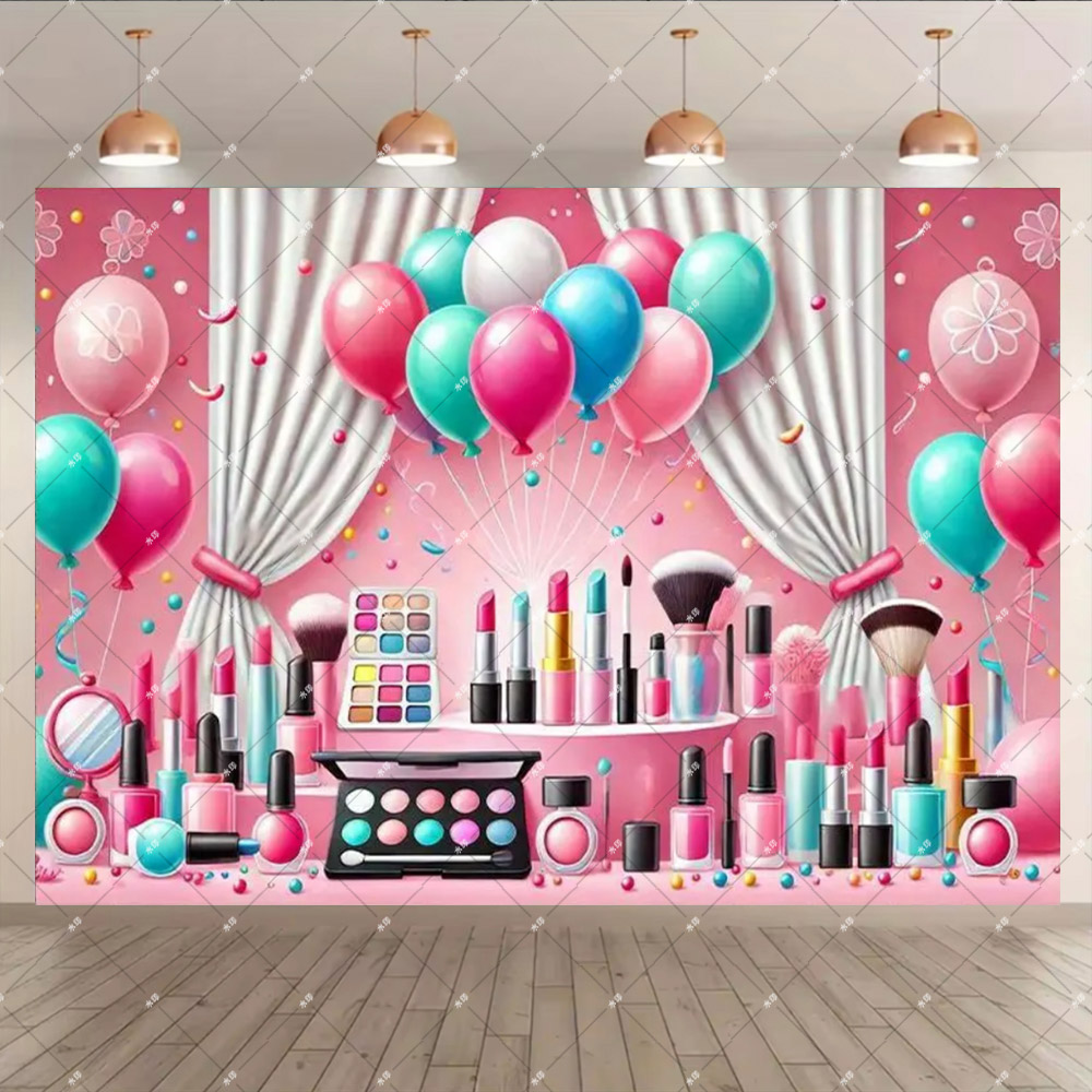 女性のためのピンクのパーソナライズされたバナーの背景,美容, - Beauty And Makeup Studio のレビューと価格