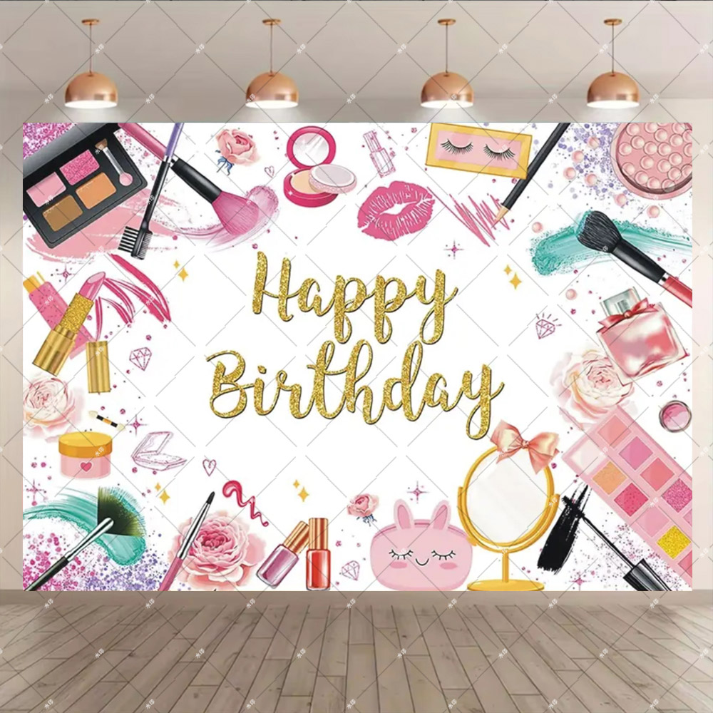 女性のためのピンクのパーソナライズされたバナーの背景,美容, - Beauty And Makeup Studio のレビューと価格