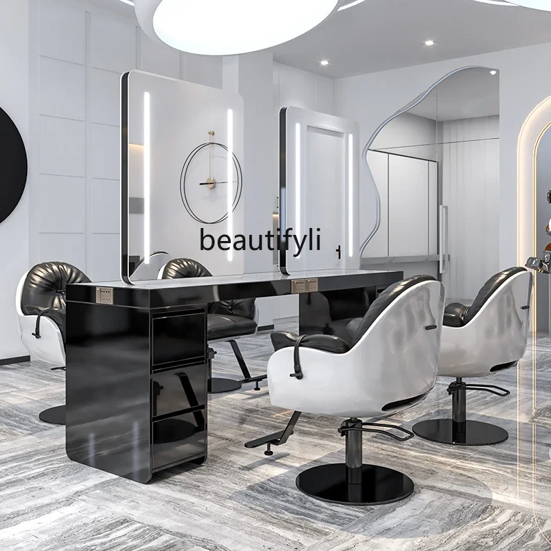 06バーバーショップ ステンレス製ドレッシングテーブル ヘア - Beauty Makeup Shop のレビューと価格