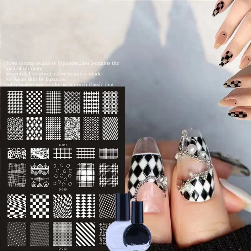 ネイルエンディングプレートセット,日曜大工の装飾,マニキュア - Nail Art Stamping Kit のレビューと価格